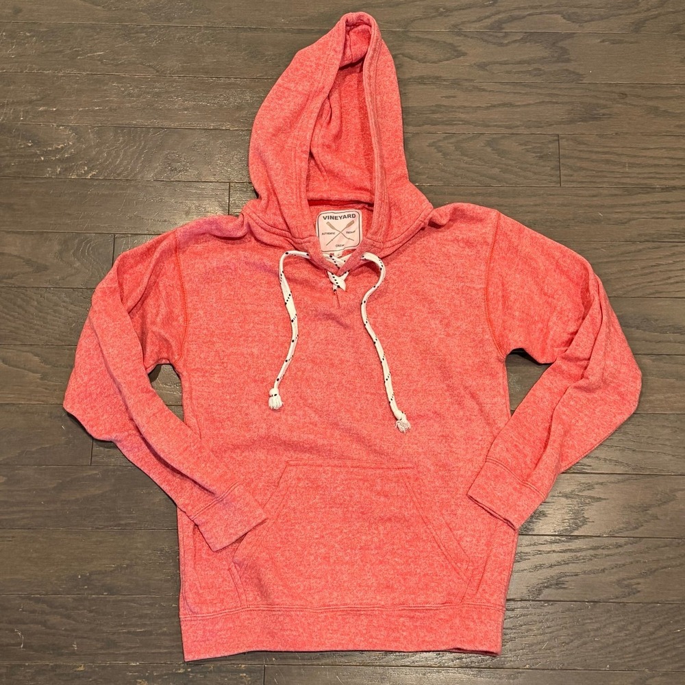 Vineyard Crew Authentic‎ Vintage Womens Small Red Heather Pullover Hoodie